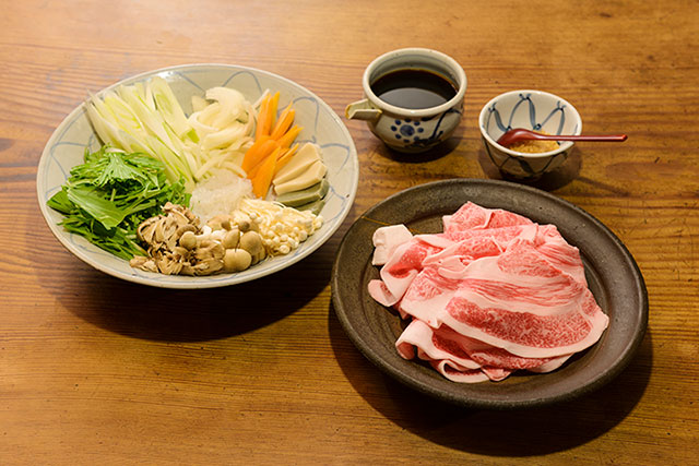 Sukiyaki set photo
